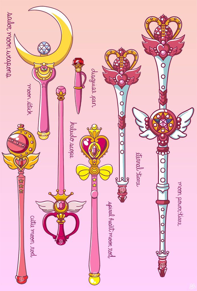 Sailor Moon Wands Sailor Moon Tattoo Sailor Moon Art