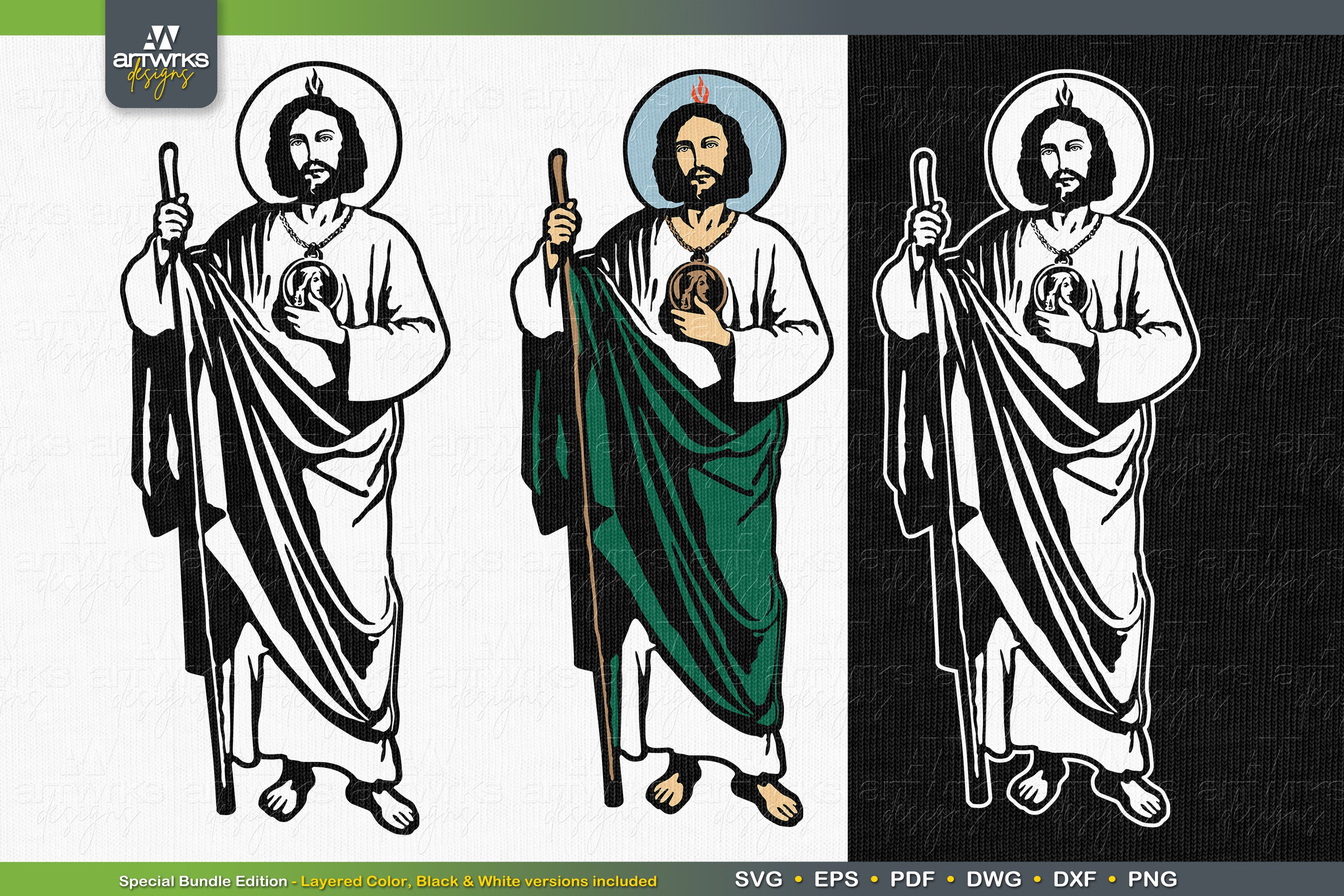 San Judas Svg St Jude Thaddeus Religious Svg Files