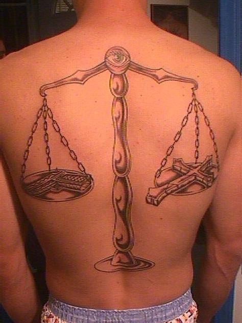 Scales Of Justice Tattoo Justice Tattoo Laser Tattoo Tattoos