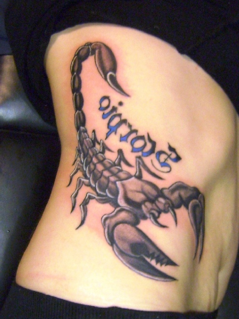 Scorpio Zodiac Tattoo Designs