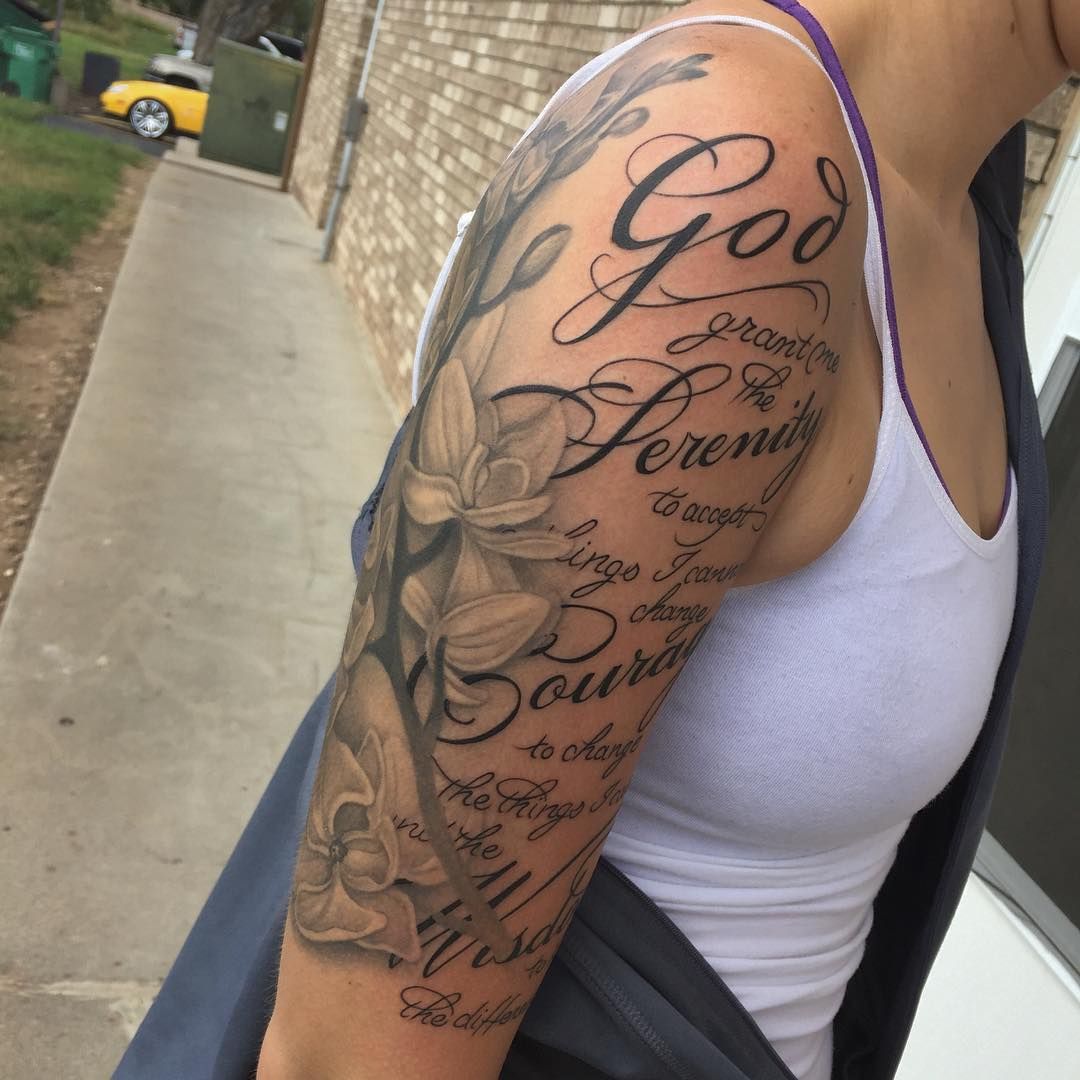 8 Inspirational Serenity Prayer Tattoo Designs