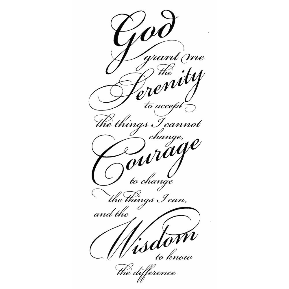 Serenity Prayer Tattoo Stencil: Meaningful Ink Ideas