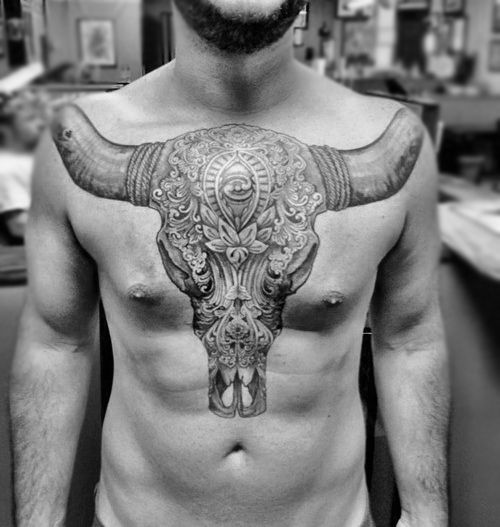 Share 61 Bull Neck Tattoo In Cdgdbentre