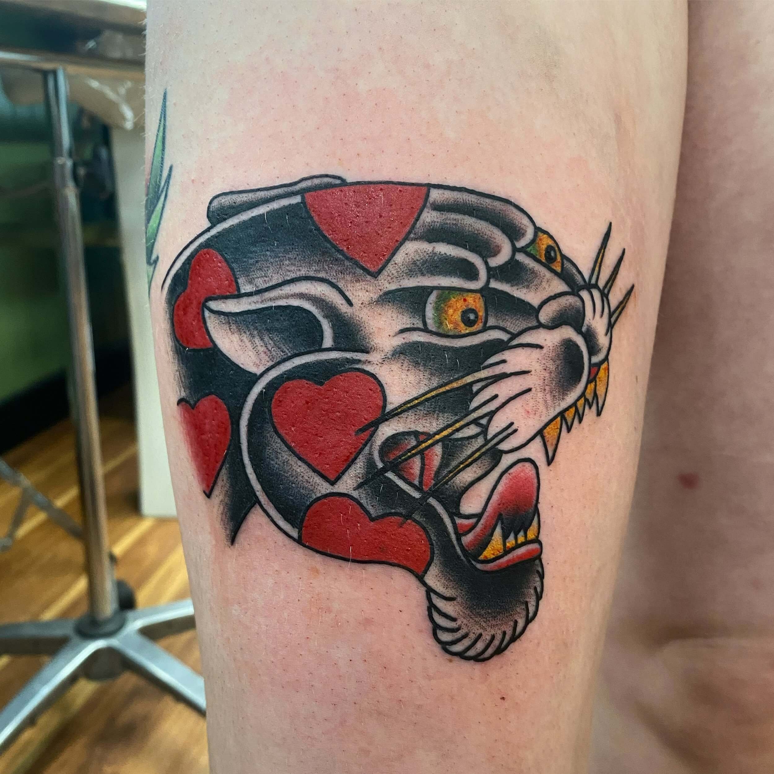 Share 72 American Traditional Panther Tattoo In Cdgdbentre