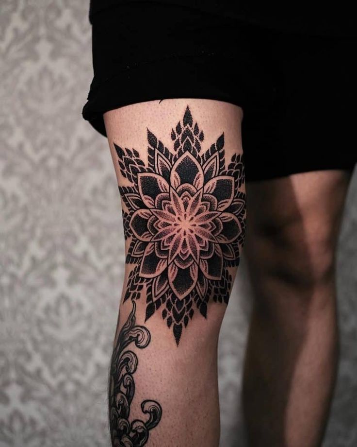 Share 74 Mandala Knee Tattoo Design Best In Cdgdbentre