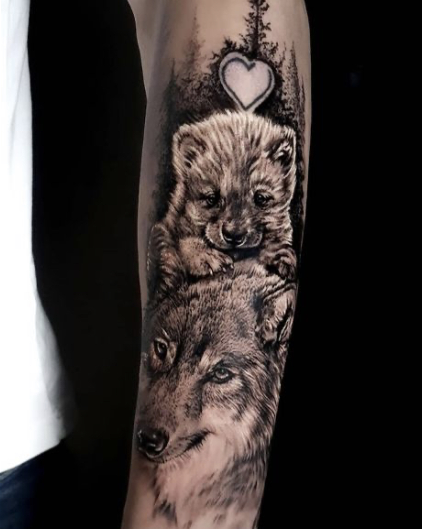 Share 75 Wolf And Cub Tattoo Meaning Super Hot In Coedo Com Vn