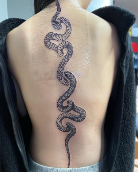 Share 87 Female Snake Spine Tattoo In Cdgdbentre