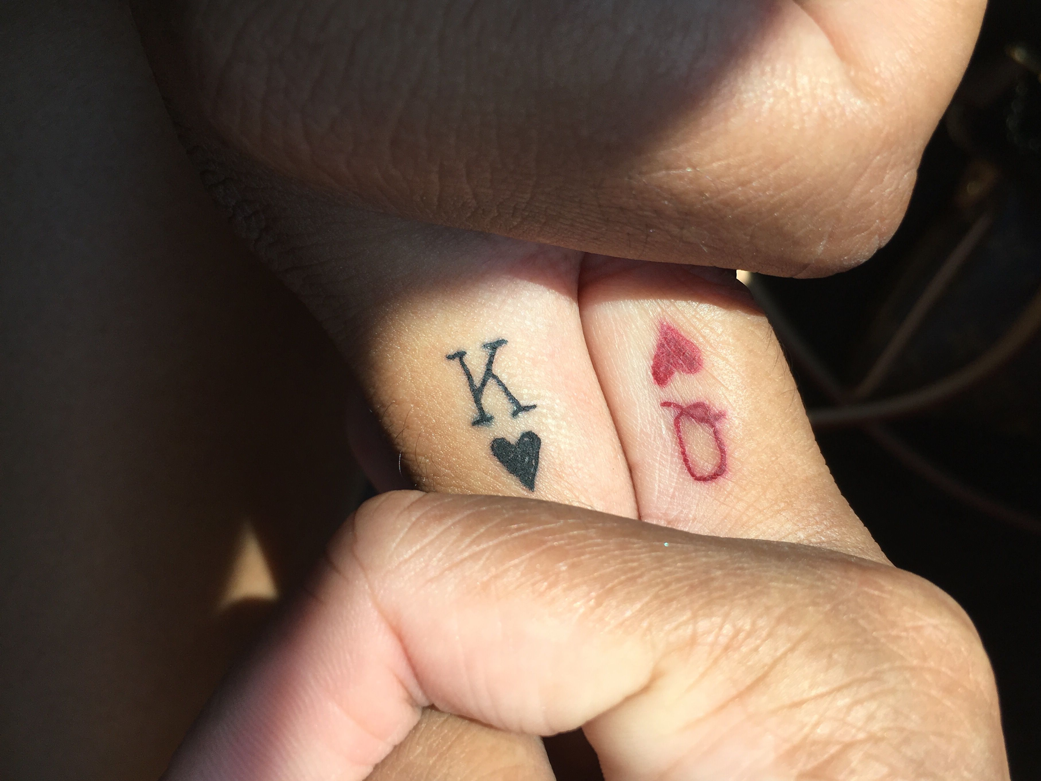 Share More Than 71 King And Queen Tattoo Finger In Coedo Com Vn