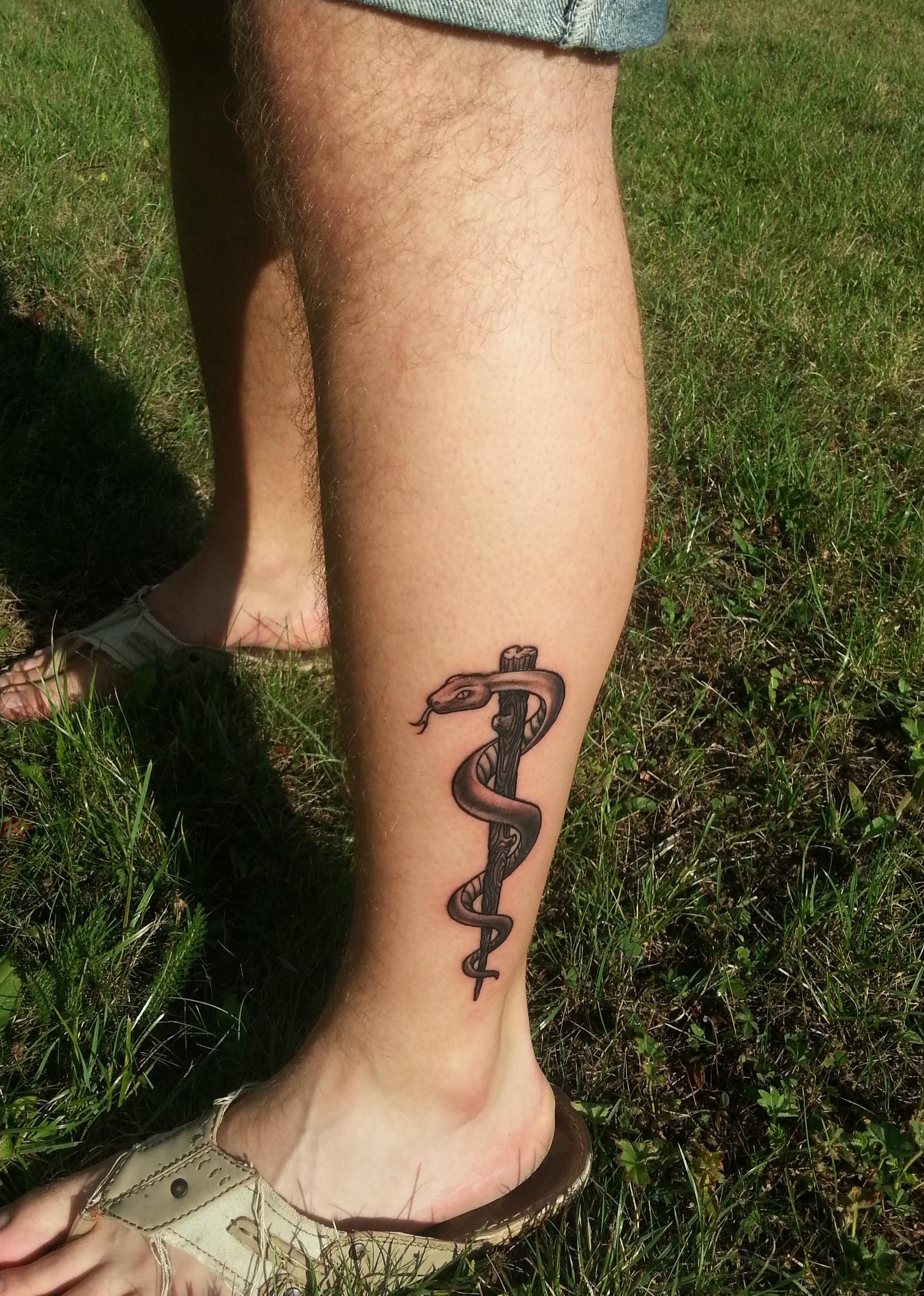 Share More Than 72 Rod Of Asclepius Tattoo In Eteachers