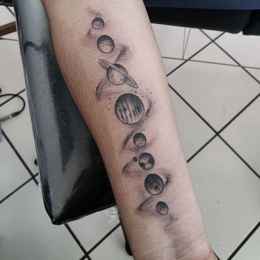 Share More Than 79 Solar System Tattoo Super Hot Esthdonghoadian