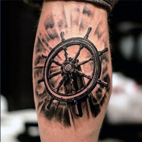 Ship S Wheel Tattoos Designs And Meanings Tatring