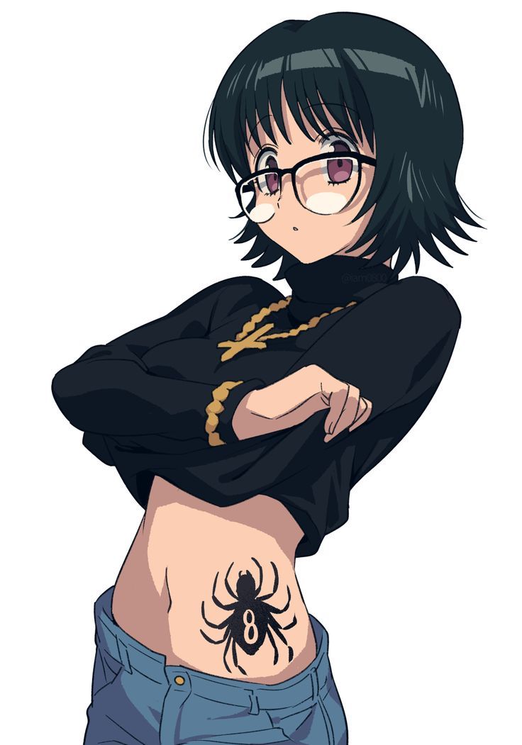 Shizuku Hunter Tattoo Anime Tattoos Spider Tattoo