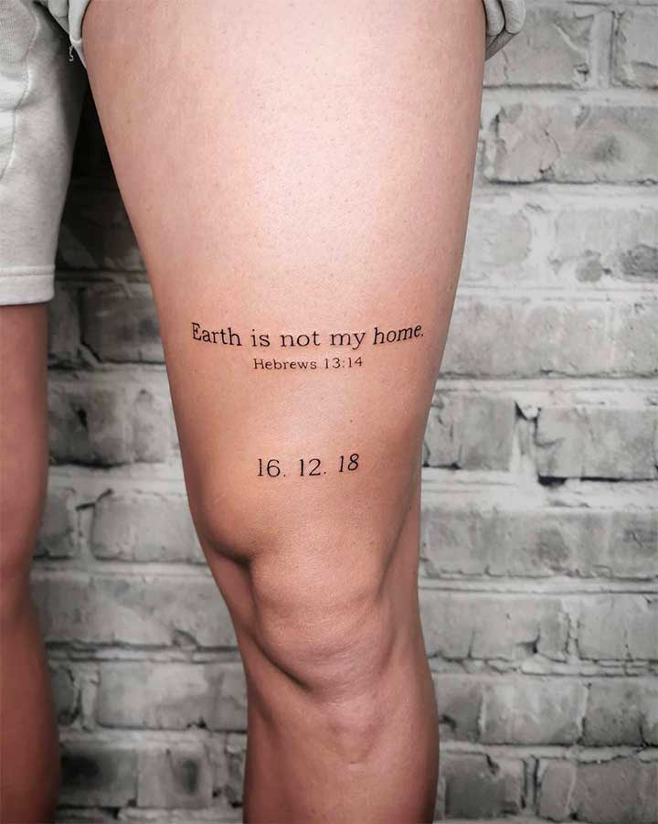 Inspirational Short Bible Verses for Your Next Tattoo