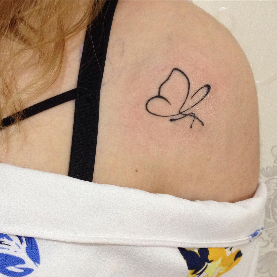 Shoulder Butterfly Tattoo Shouldertattoo Girltattoos Small Shoulder