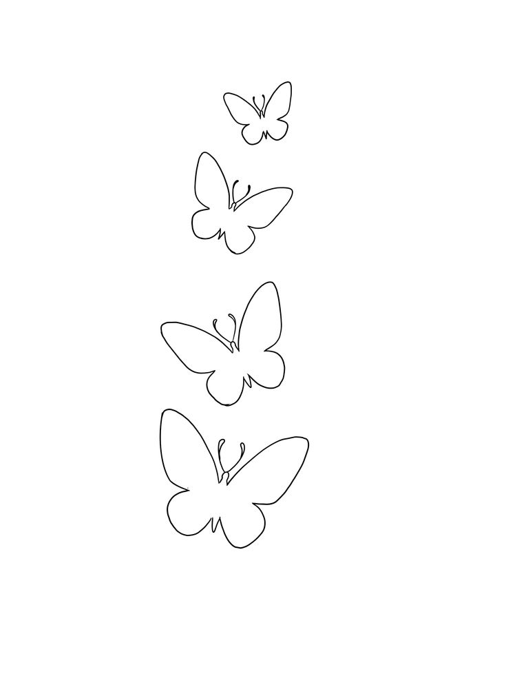 5 Simple Butterfly Tattoo Stencil Ideas