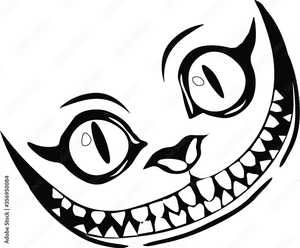 Simple Cheshire Cat Smile Tattoo Img Badr