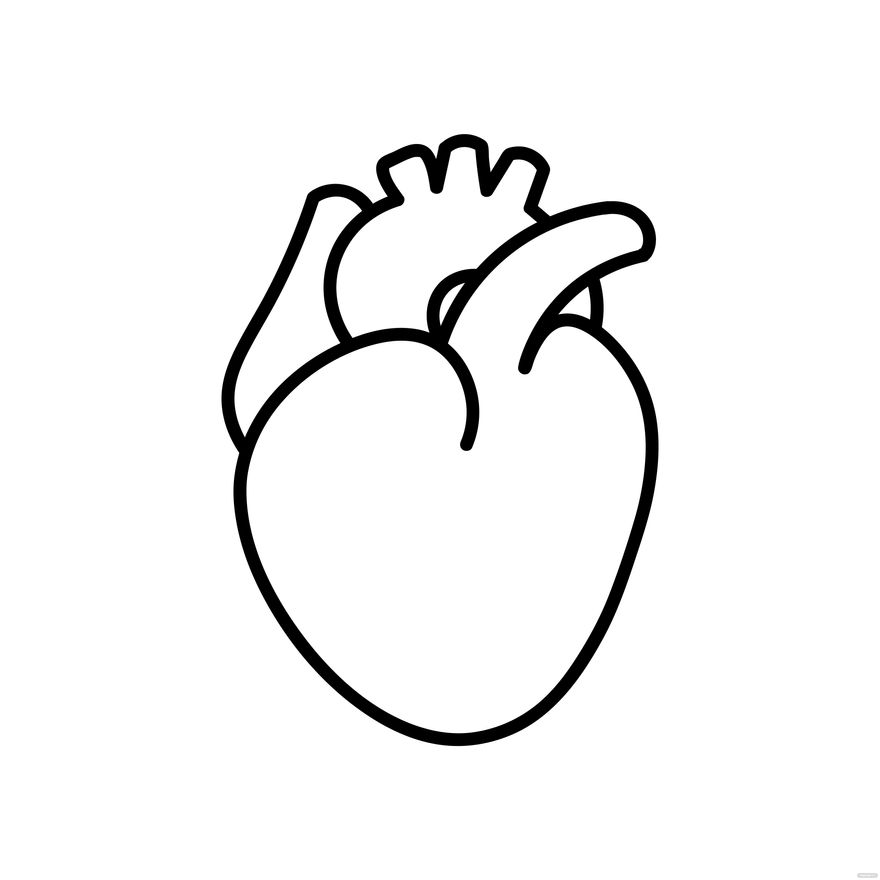 Simple Heart Outline Free Download On Clipartmag