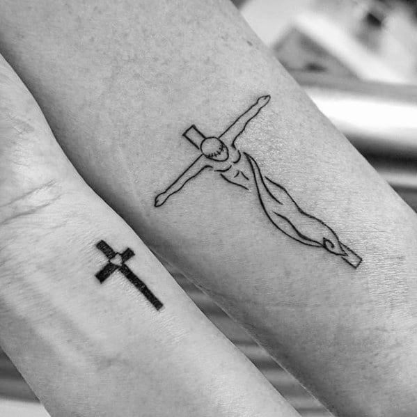 Simple Jesus Cross Tattoo Ideas and Meanings