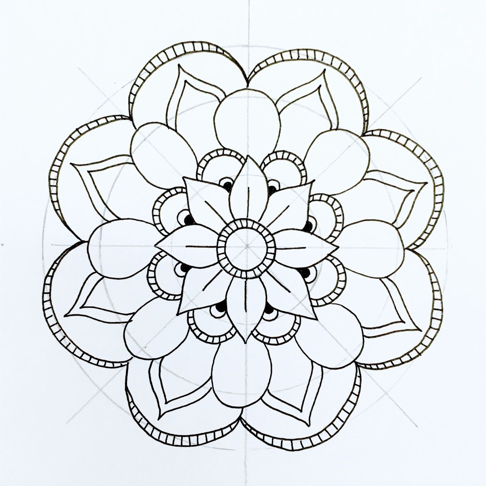 Simple Mandala Drawing At Getdrawings Free Download