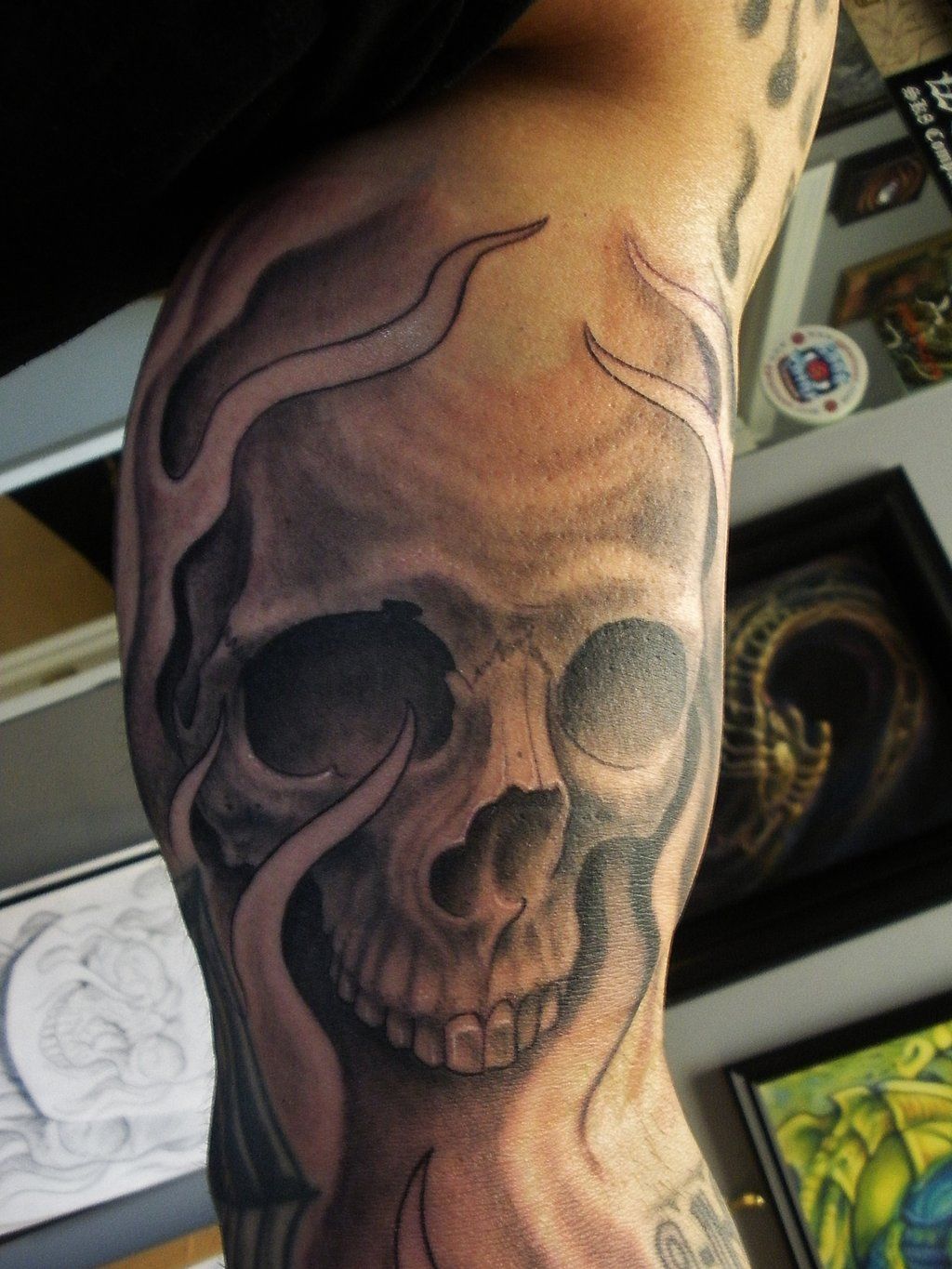 Skull and Flames Tattoo: Designs and Symbolism