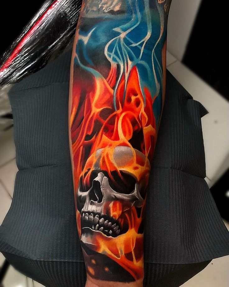 Skull Fire Buddha Tattoo Design Japan Tattoo Design Skull Tattoo