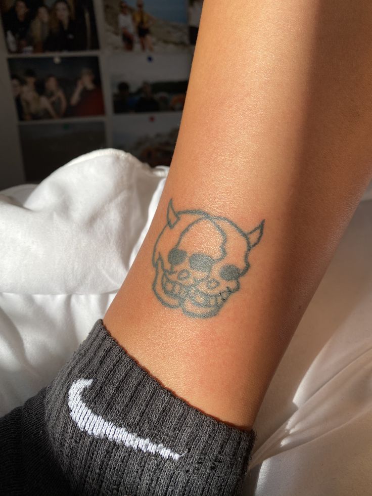 Skull Stick And Poke Tattoo Poke Tattoo Stick N Poke Tattoo Clever