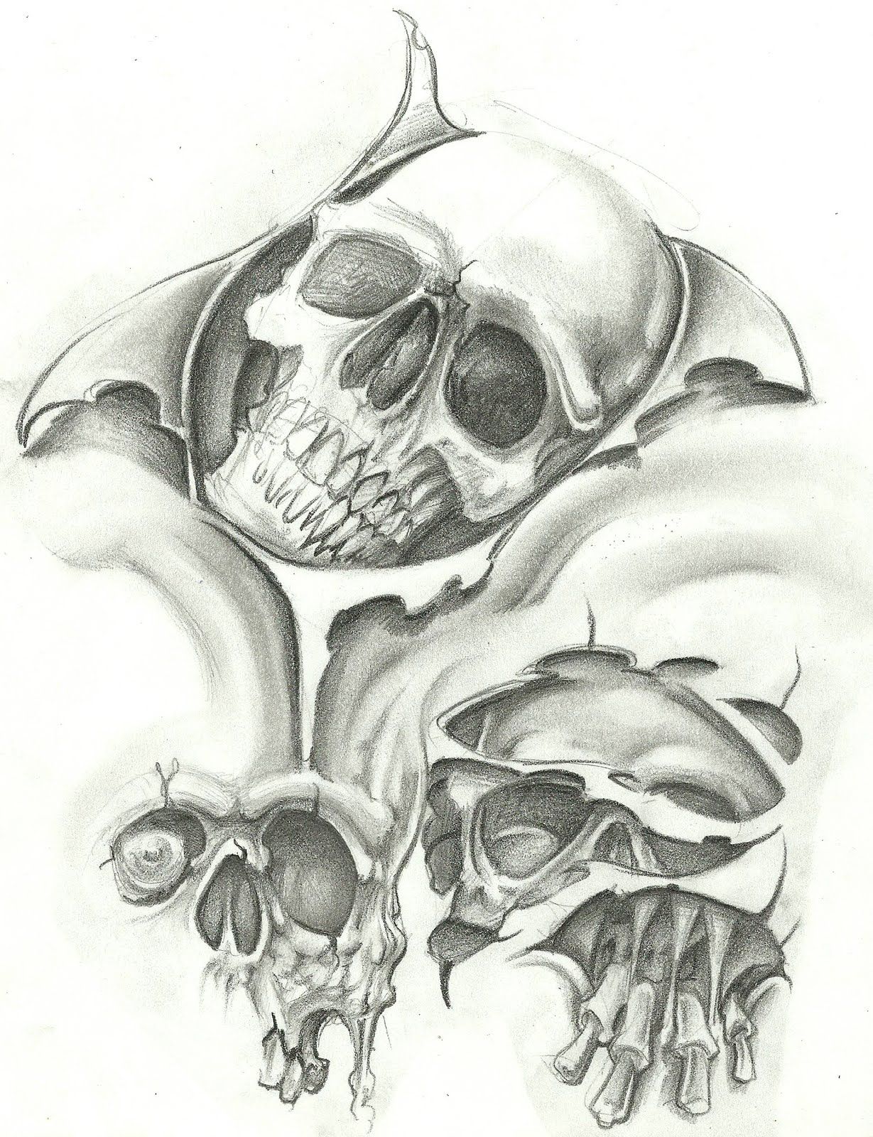 Skull Tattoo Flash Art: Stunning Designs for Inspiration