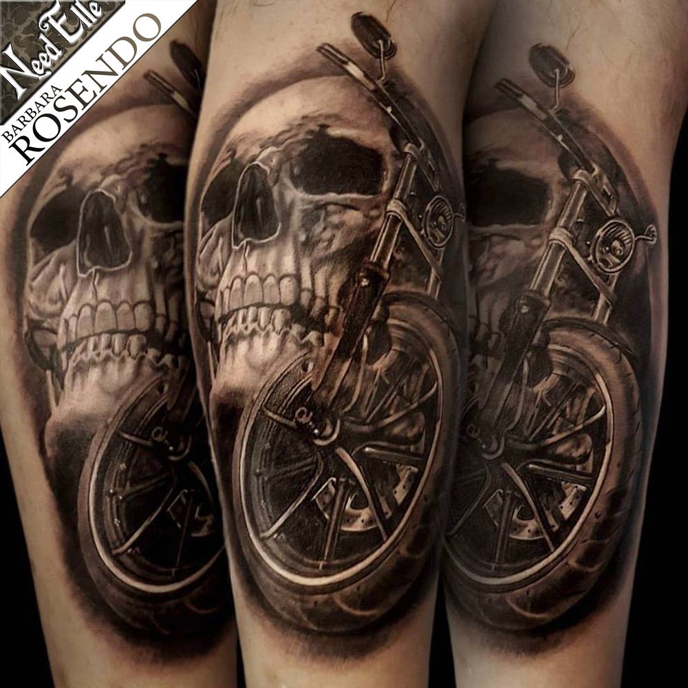 Skull Tattoos Harley Davidson