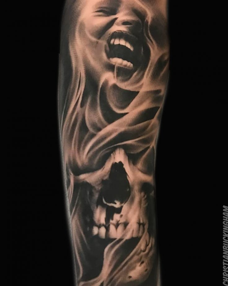 Skulls And Smoke Tattoo Sleeve Best Home Decorating Ideas Tatuagem 1 Tattoo