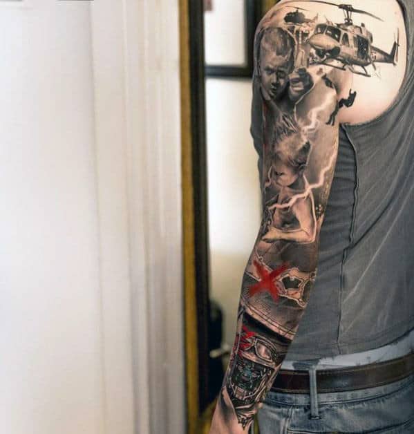 5 Stunning Sleeve Tattoo Ideas for Men: Black Ink