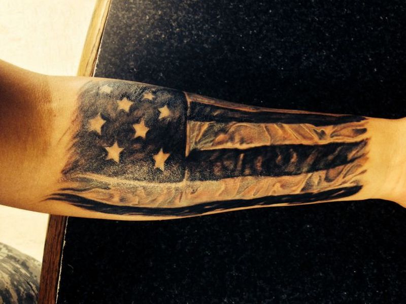 Small Black American Flag Tattoo Ideas Will Get You Excited