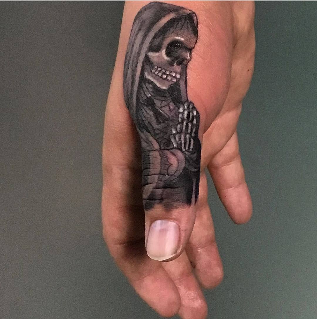 Small Santa Muerte Tattoos