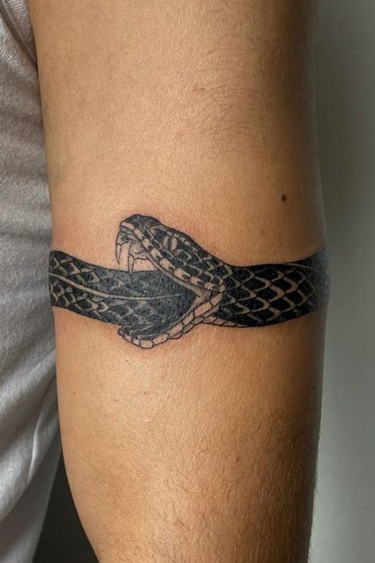 Snake Eating Itself Tattoo Around Arm Snake Tattoo Wrist Wrap Novocom