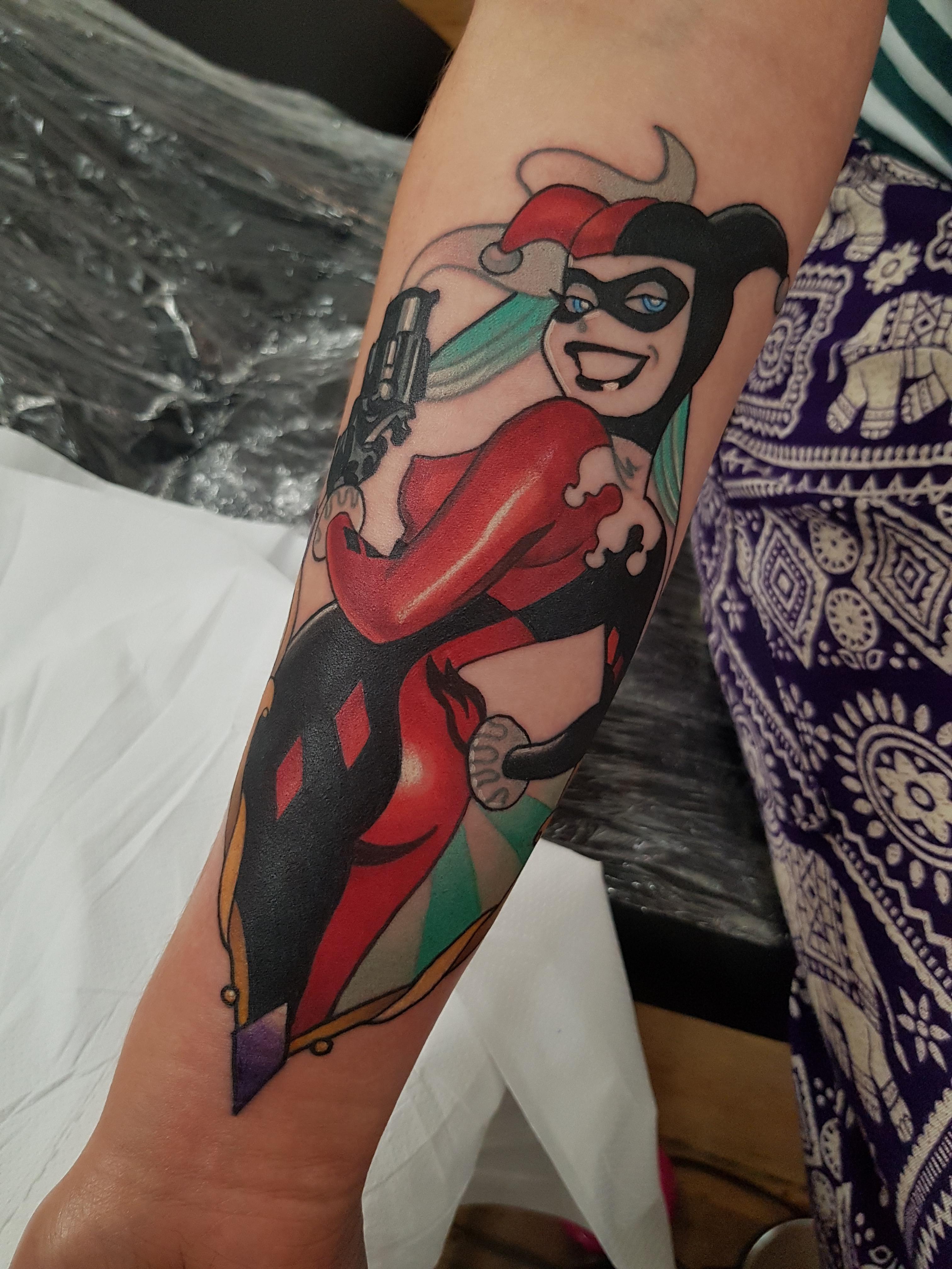 So Stoked With My Classic Harley Quinn Tattoo D By Abbie Williams