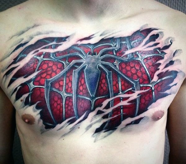 Spiderman Tattoo on Chest: Ultimate Design Inspiration