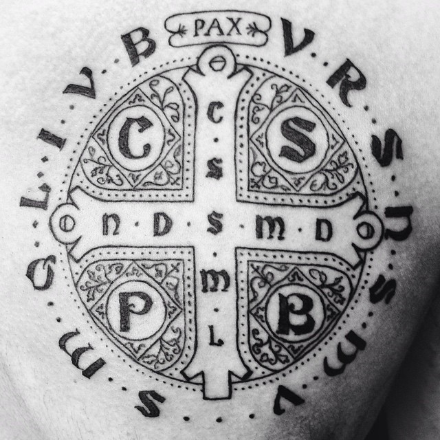 St Benedict Medal Tattoo Pinterest Saints Tatoo And Tattoo