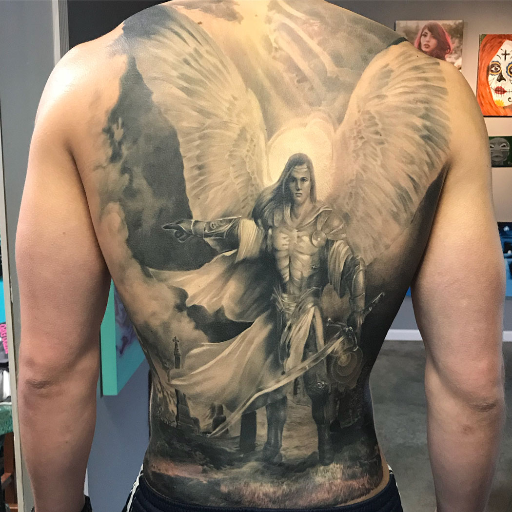 5 Stunning St Michael Archangel Tattoo Designs