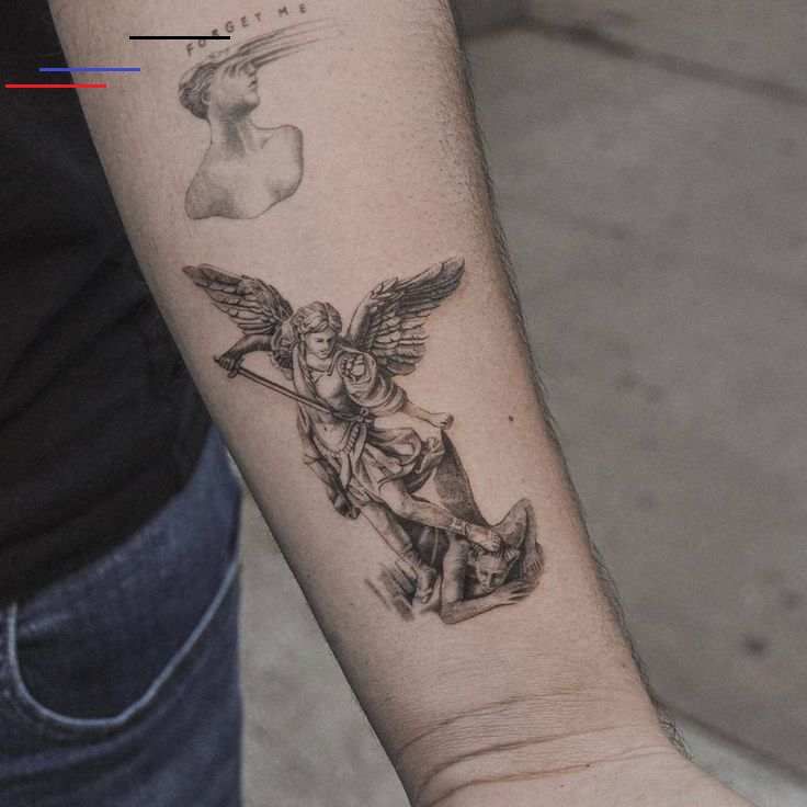 St Michael By Raivilaikoni Tatuaje San Miguel Arcangel Tatuaje