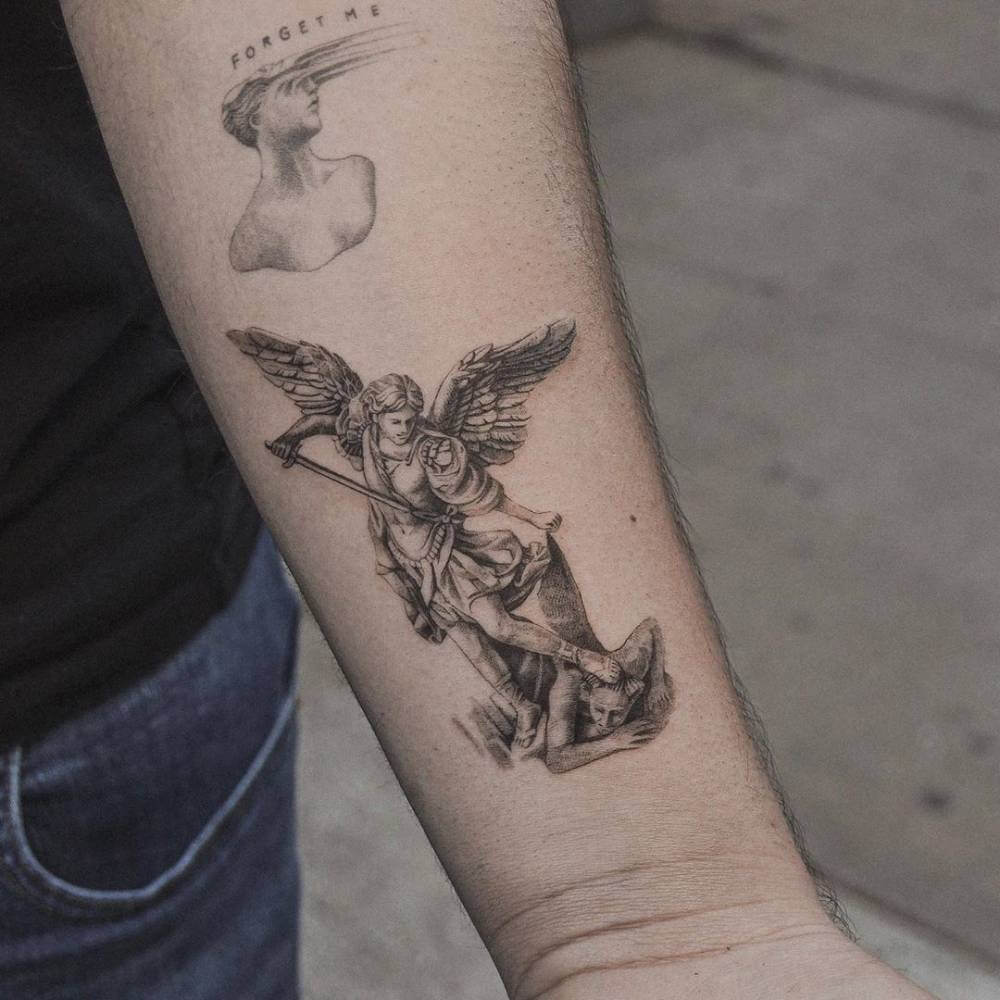 Small St Michael Tattoo: Divine Protection in Ink