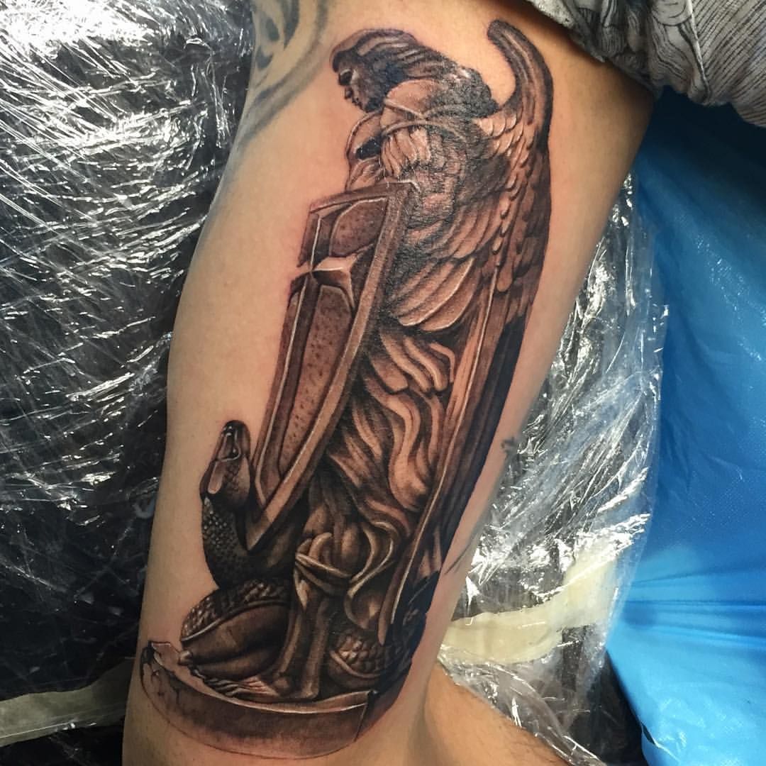 St Michael The Archangel Forearm Tattoo Arm Tattoo Sites