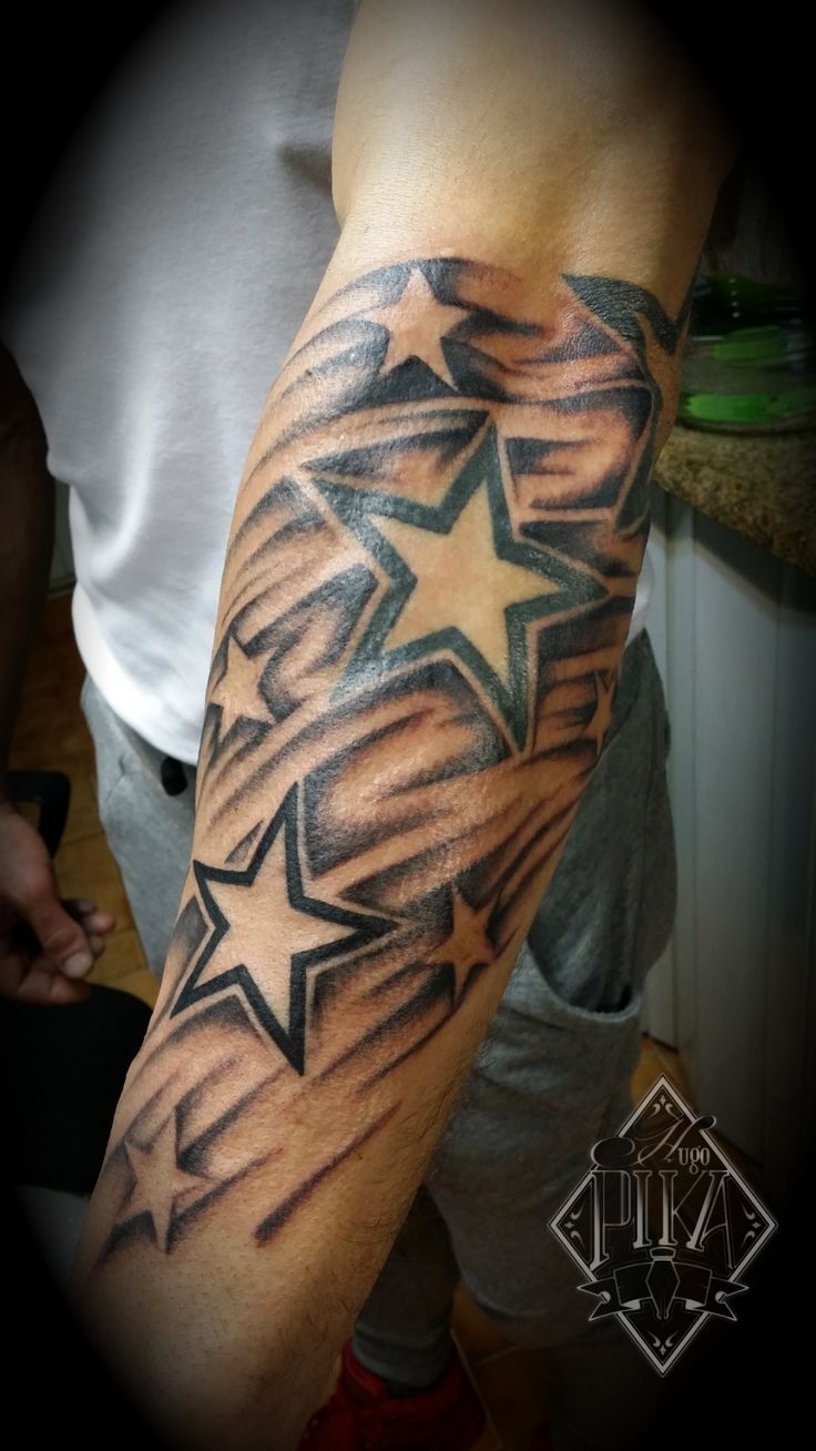 Stars Oz3 Star Sleeve Tattoo Star Tattoo Designs Sleeve Tattoos For