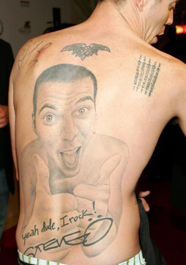 Steve O Tattoo Back