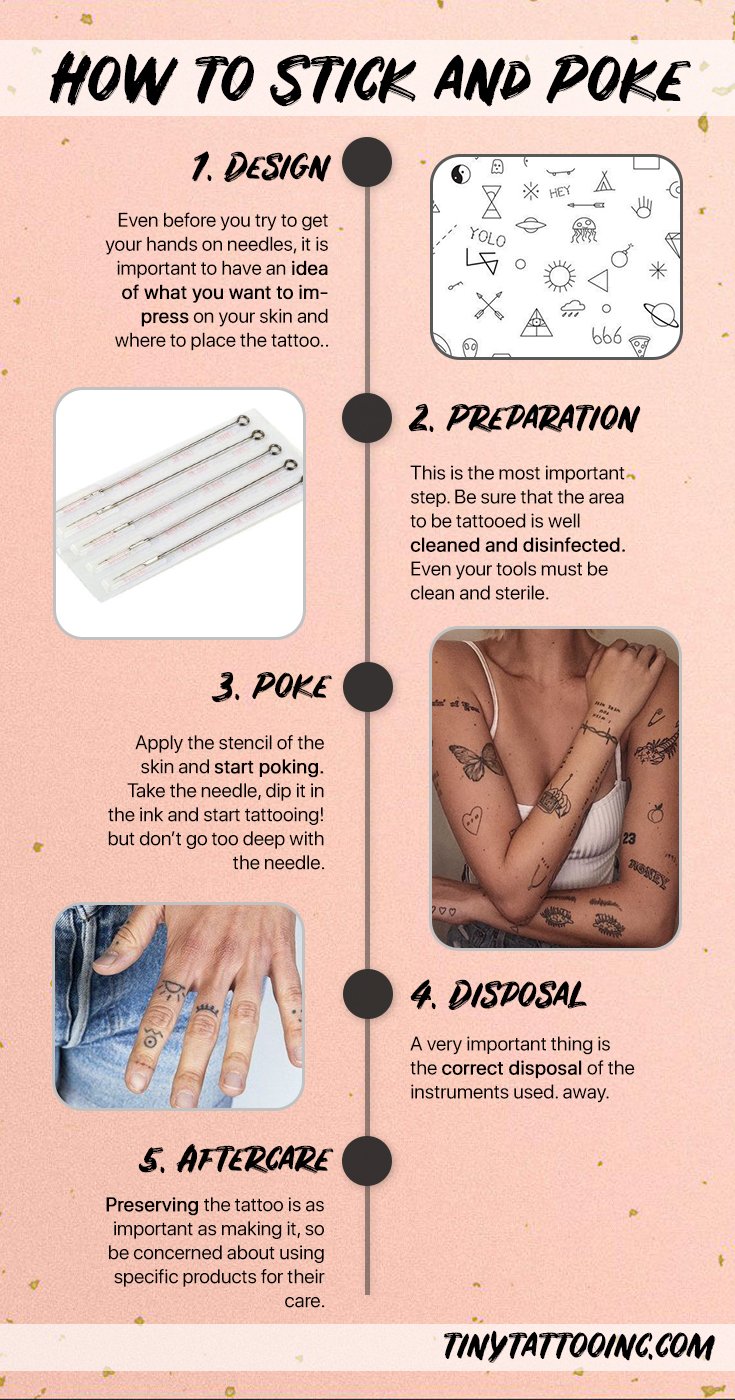 Stick And Poke Tattoo Essentials Tattoo Me Now