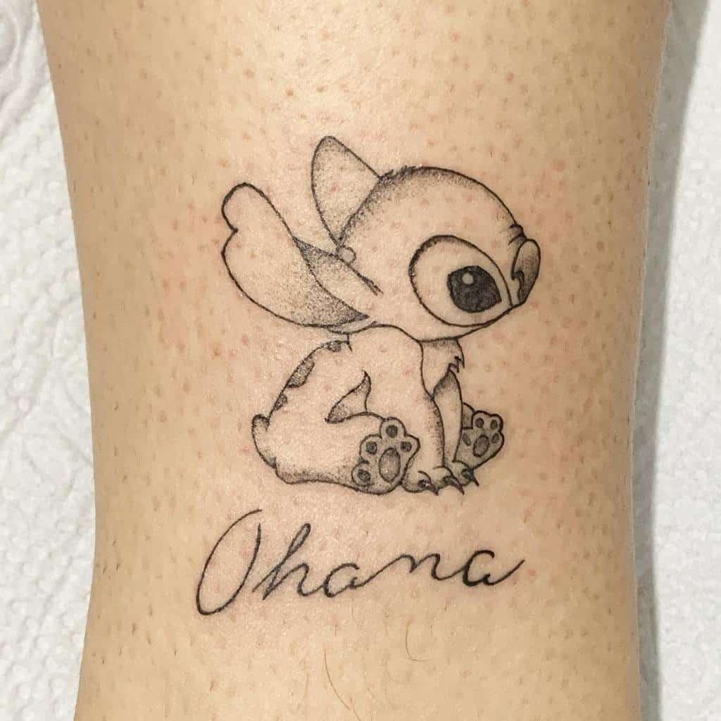 Stitch Tattoo With Ohana Tatoveringer Inspo