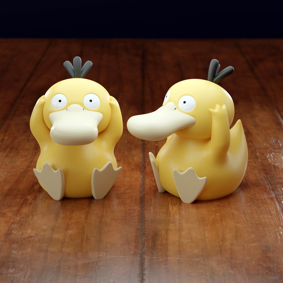 Stl File Psyduck Misty Pokemon Cute Table Decoration 3D Printer Model