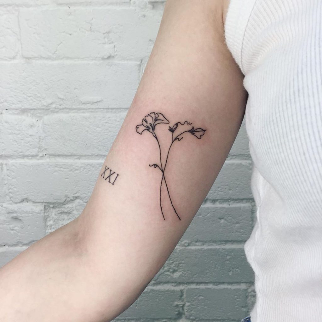 Sweet Pea Tattoo Google Search Cute Little Tattoos Calf Tattoo