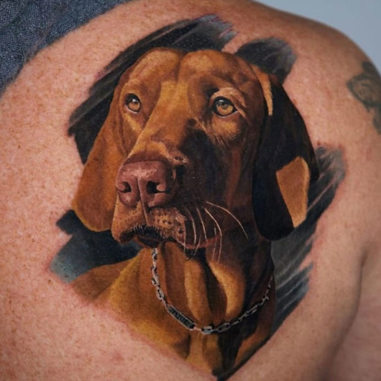 Take A Look At These Detailed Great Dane Dog Tattoos Inku Paw