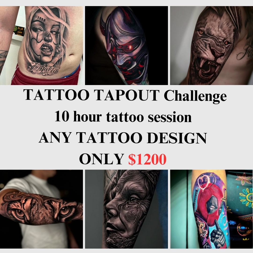 Tapout Challenge Sandbox Tattoos Ottawa Walk In Tattoos Same Day