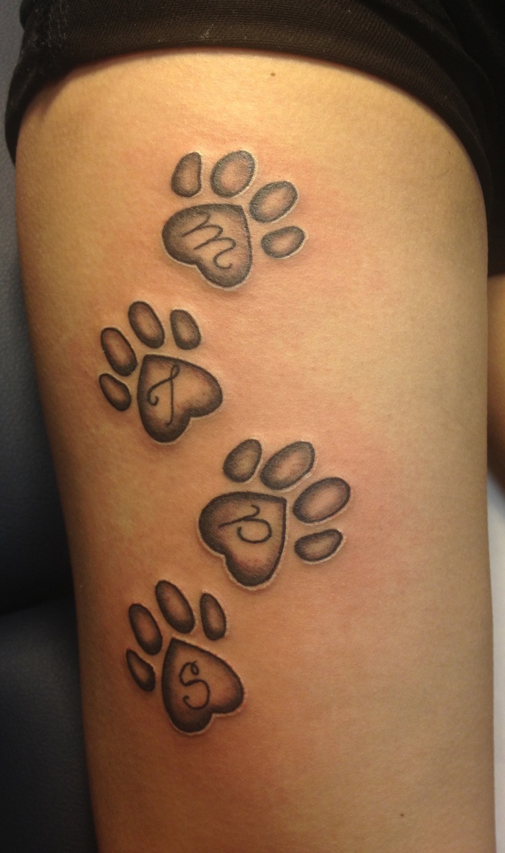 Paw Prints Tattoo Designs: Perfect Ink Inspiration