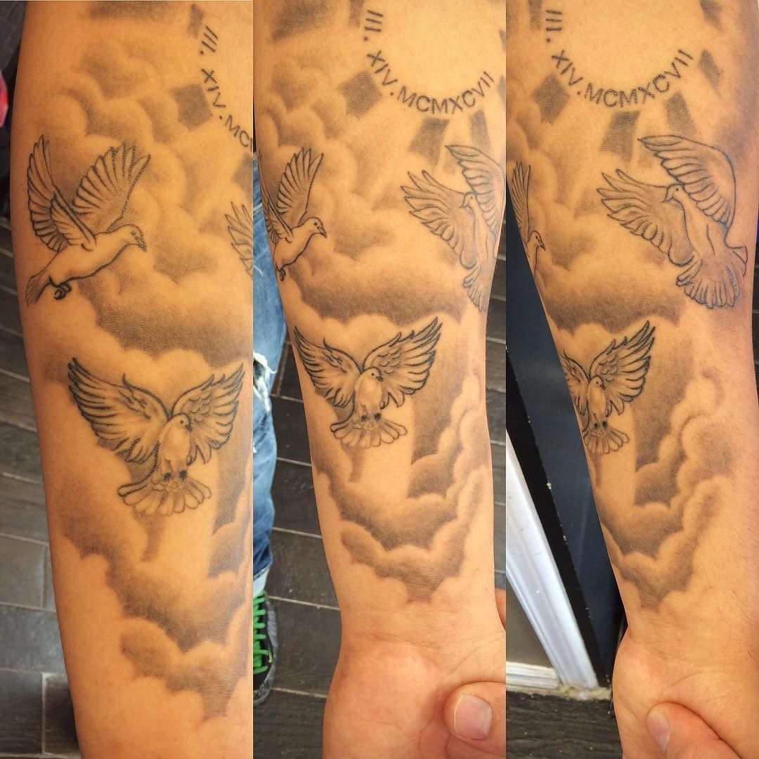 5 Stunning Tattoo Ideas with Doves and Clouds